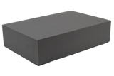 Rectangular Ultrafoam (closed-cell foam) block used for general positioning.