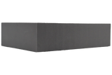 Rectangular Ultrafoam (closed-cell foam) block used for general positioning.