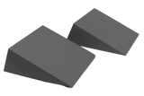 Set of two 18.75° Ultrafoam (closed-cell foam) wedges for general positioning.