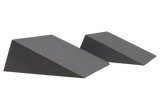 Set of two 18.75° Ultrafoam (closed-cell foam) wedges for general positioning.