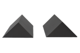 Set of 2 45° Ultrafoam (closed-cell foam) wedges for general positioning.