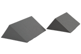 Set of two 34° Ultrafoam (closed-cell foam) wedges for general positioning.
