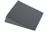 18° clear-vinyl coated open-cell foam wedge for general positioning.