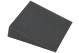18° open-cell foam wedge for general positioning.