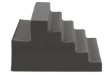 Ultrafoam (closed-cell foam) positioner which allows for oblique positioning of the right or left hand.