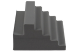 Ultrafoam (closed-cell foam) positioner which allows for oblique positioning of the right or left hand.