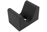 Open-cell foam head holder designed for children which can hold the patient’s head in several positions to allow for multiple scans to be done with the same positioning aid.