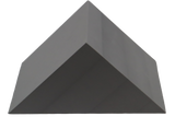45° Ultrafoam (closed-cell foam) wedge for general positioning.