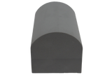 Ultrafoam (closed-cell foam) headrest which assists with both cranial positioning and positioning of the cervical spine.