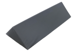 45° clear vinyl-coated open-cell foam wedge designed for general spine positioning.