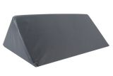45° clear vinyl-covered open-cell foam wedge for general positioning.