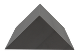 45° Ultrafoam (closed-cell foam) wedge for general positioning.
