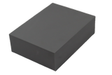 Ultrafoam (closed-cell foam) rectangular block used for general positioning.