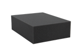 Open-cell foam rectangular block used for general positioning.