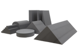 8-piece Ultrafoam (closed-cell foam) positioning kit suited for radiography and fluoroscopy procedures