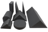 8-piece open-cell foam positioning kit suited for radiography and fluoroscopy procedures