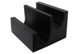 ScanCoat-coated foam positioning aid which facilitates comparative studies of legs.