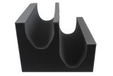 Open-cell foam positioning aid which facilitates comparative studies of legs.