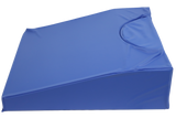 Open-cell foam wedge with a cutout designed to improves transducer access into the vaginal canal making ultrasounds easier
