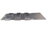 Carbon fiber extender with straps attached for the Philips AD7 Cardiac Angio table that widens the table to allow for a variety of different procedures to be performed on it.