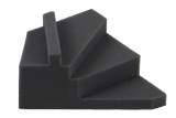 Open-cell foam positioner which allows for lateral positioning of the right hand.