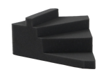 Open-cell foam positioner which allows for lateral positioning of the right hand.