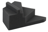 Open-cell foam positioner which allows for lateral positioning of the right hand.
