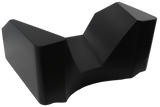 ScanCoat-coated shoulder support that provides comfort for patients during scans where they must extend their arms out of the field of view of the scanner while laying supine.