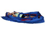 Flexible splint designed for child patients which becomes rigid when vacuumed.