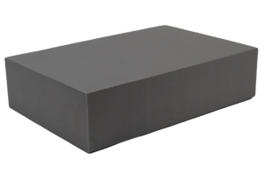 Rectangular open-cell foam block used for general positioning.