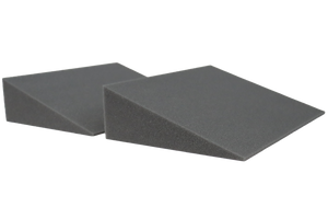 16° open-cell foam wedge for general positioning.