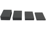 Set of rectangular open-cell foam blocks of various sizes used for general positioning.