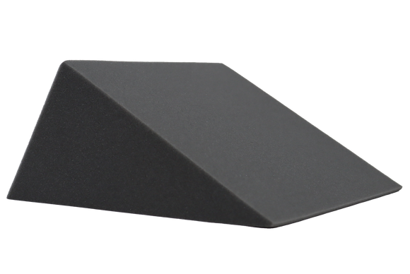 27° open-cell foam wedge for general positioning.