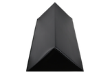 45° black vinyl-coated open-cell foam wedge designed for general spine positioning.