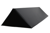 45° black vinyl-coated open-cell foam wedge designed for general spine positioning.