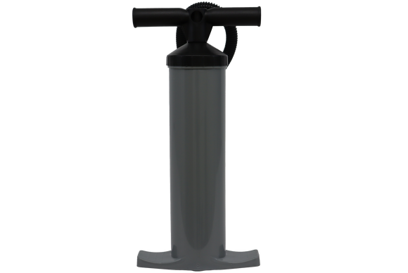 Manually operated hand pump designed to remove air from the MedVac Immobilizers (parts VMR33PUBB & VMR38X01).